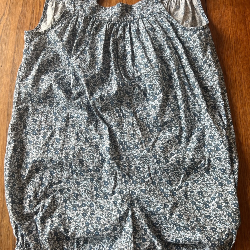 DOEN Sleeveless Blue Floral LIBERTY romper